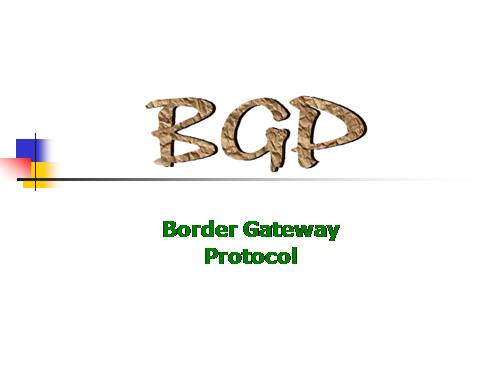 Border Gateway Protocol