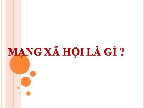 Tìm hiểu về mạng xã hội