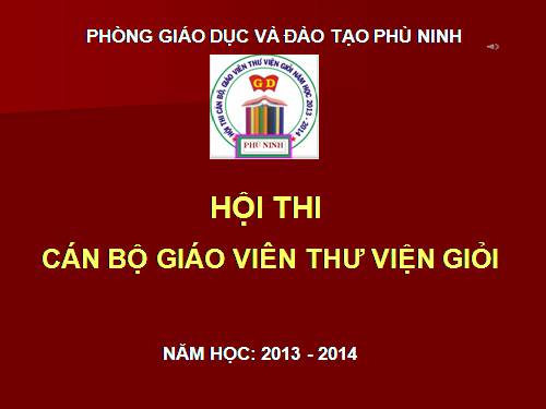 Ánh nền hội thi thư viên giỏi