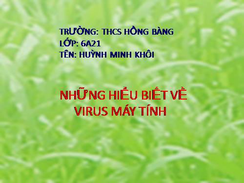 bài 8.VIRUS may tinh