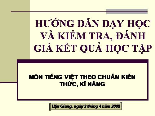 CHUÂN KT KN TIENG VIET