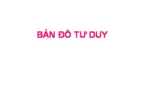 BẢN ĐỒ TƯ DUY