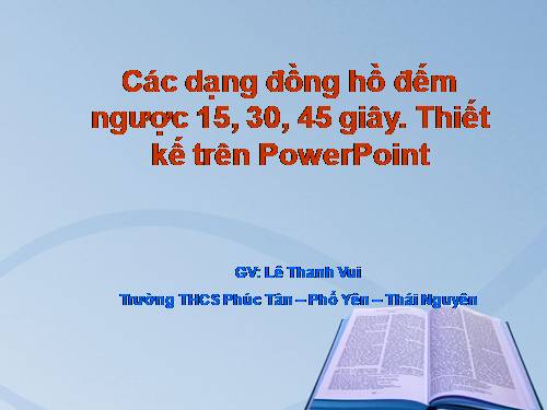 CÁC DẠNG ĐỒNG HỒ ĐẾM NGƯỢC