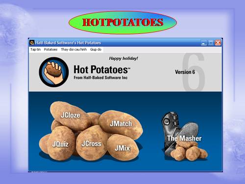 Hướng dẫn sử dụng PM Hot potatoes