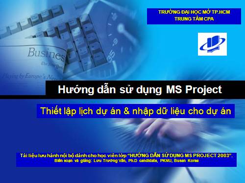 bài giảng microsoft project