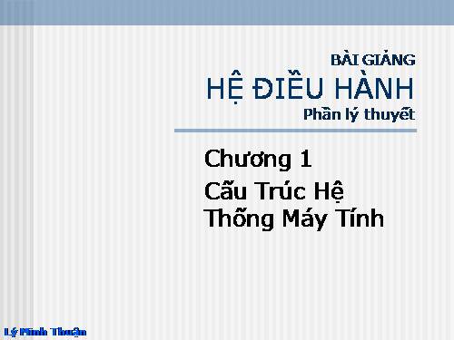 Lý Thuyết Hệ Điều Hành