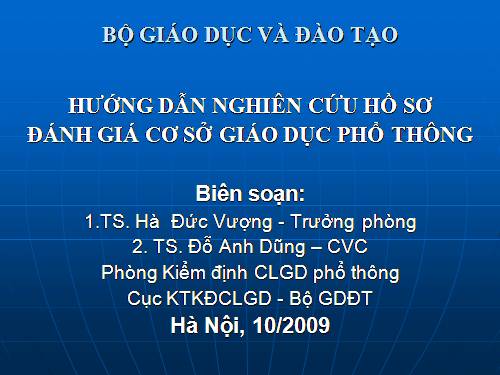 Hướng dẫn nghiên cứu hồ sơ CSGDPT