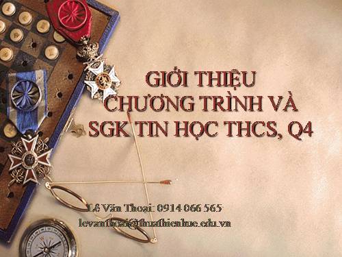 Giới thiệu CT, SGK Tin học THCS