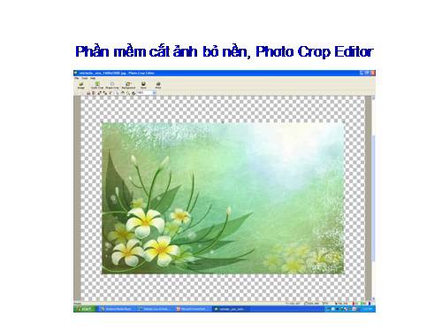 Phần mềm cắt ảnh photo Crop Editor