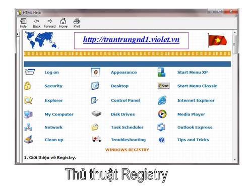 Thủ thuật Registry