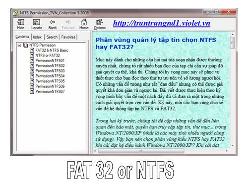 NTFS or FAT 32 [HTML File]