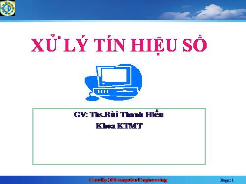 chương 2 xử lý tín hiệu số