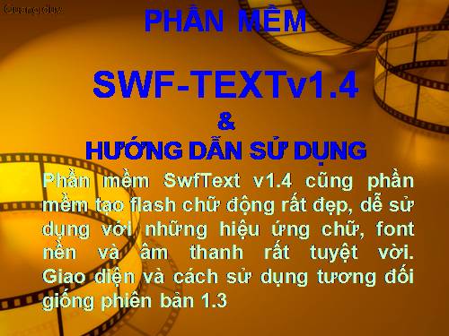 Phần mềm tạo flash chữ động đẹp