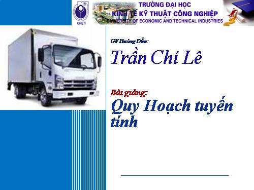 quy hoạch tuyến tính