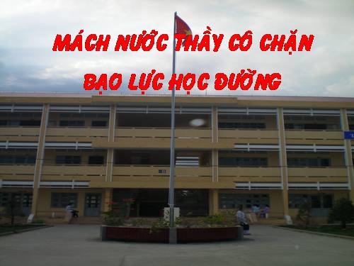 Chặn bạo lực học đường