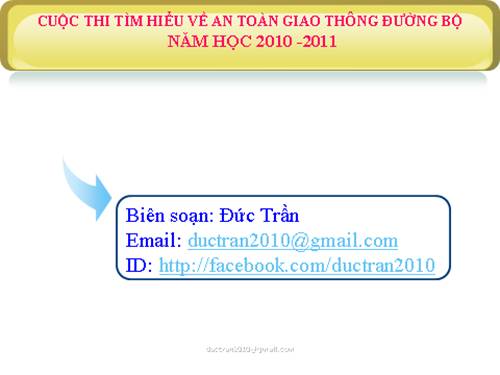 Thi ATGT (vòng chung kết) tiểu học