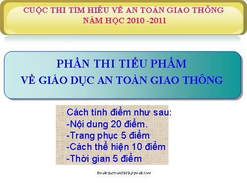 Thi ATGT dành cho tieu học.