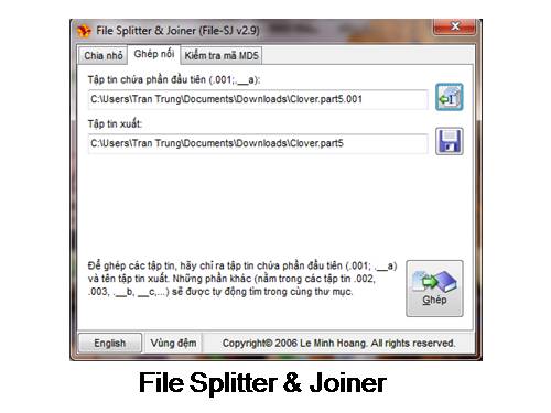 File Splitter & Joiner