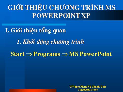 HƯỚNG DẪN PPT