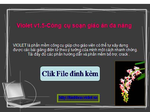 Violet v1.5-Công cụ soạn giáo án đa năng