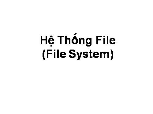 Đôi điều về UNIX (FileSystem)