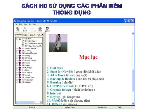 SÁCH HD SỬ DỤNG CÁC PHẦN MỀM THÔNG DỤNG