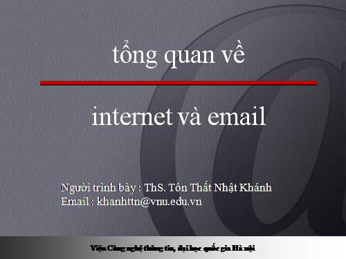 tổng quan -internet-email