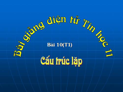 Cấu trúc lặp