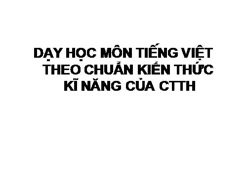 chan tieu hoc