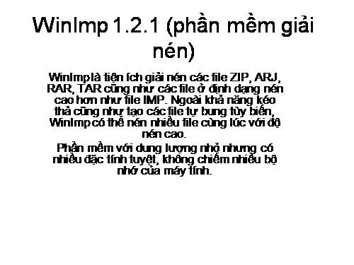 Wnimp 1.2.1 (phần mềm giải nén)