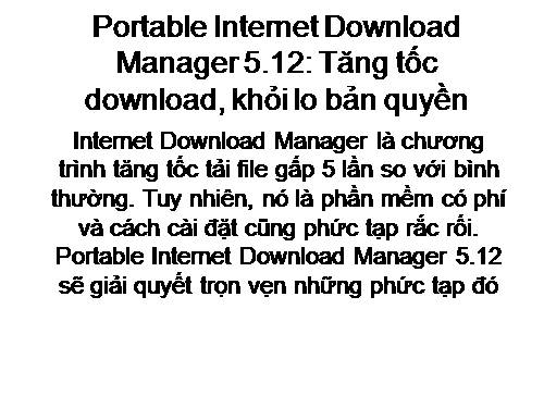 phần mềm Internet Download Manager