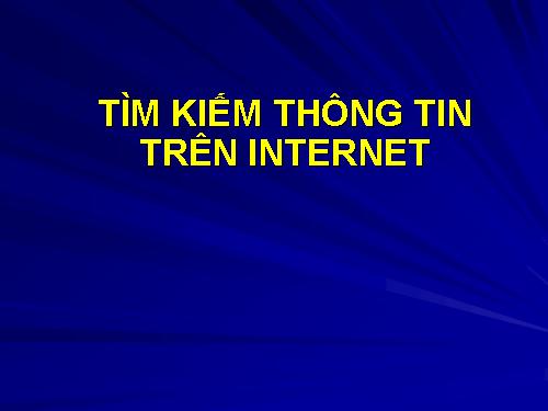 tìm kiếm thông tin