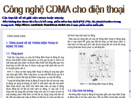 CDMA - công nghệ di dộng