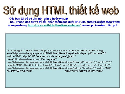 Hướng dẫn HTML