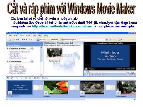 Cắt và ráp phim với Windows Movie Maker