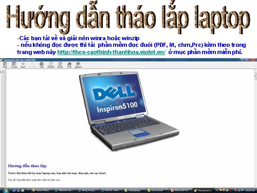 Kỹ thuật tháo lắp Laptop