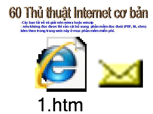 60 thủ thuật Internet cơ bản