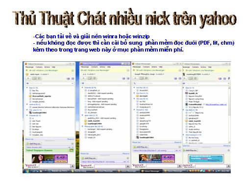 Thủ thuật chát nhiều nick trên 1 PC