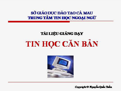 bài giảng về tin học