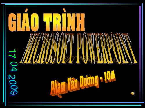 giao trinh powerpoint