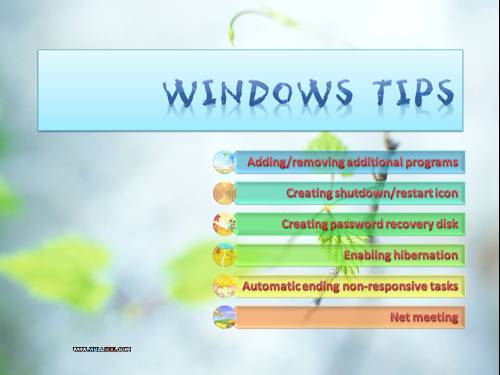 Windows tips