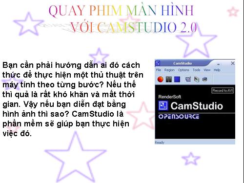 HƯỚNG DẪN QUAY PHIM MÀN HÌNH