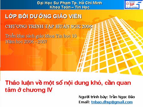 một số diều về quá trình giảng dạy