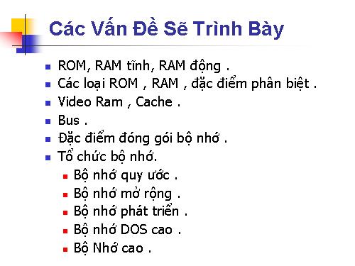 Kiến trúc máy tính : Phu luc RAM