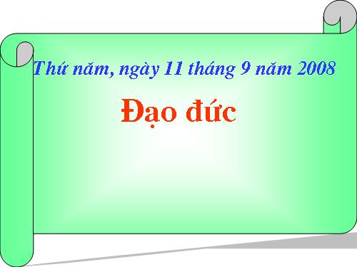 ĐẠO ĐỨC