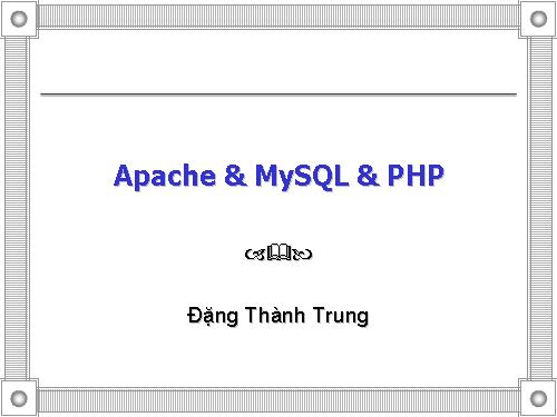 Apache & MySQL & PHP