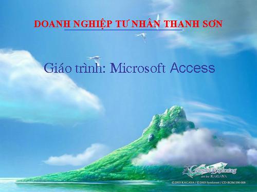 Giáo trinh Access