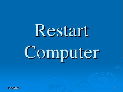 17-Restart Computer