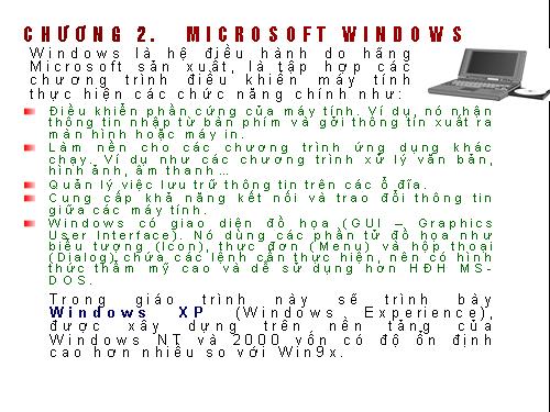 Slide bài giảng kiến thức về Window căn bản