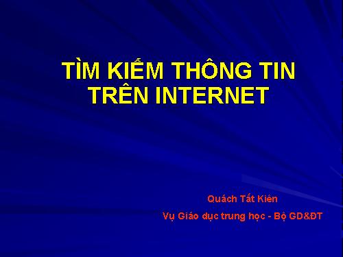 Tim Thong tin tren mang